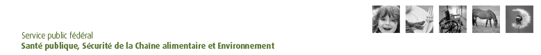Service Public Fédéral Santé publique, Sécurité de la Chaîne alimentaire et Environnement - Page d'accueil